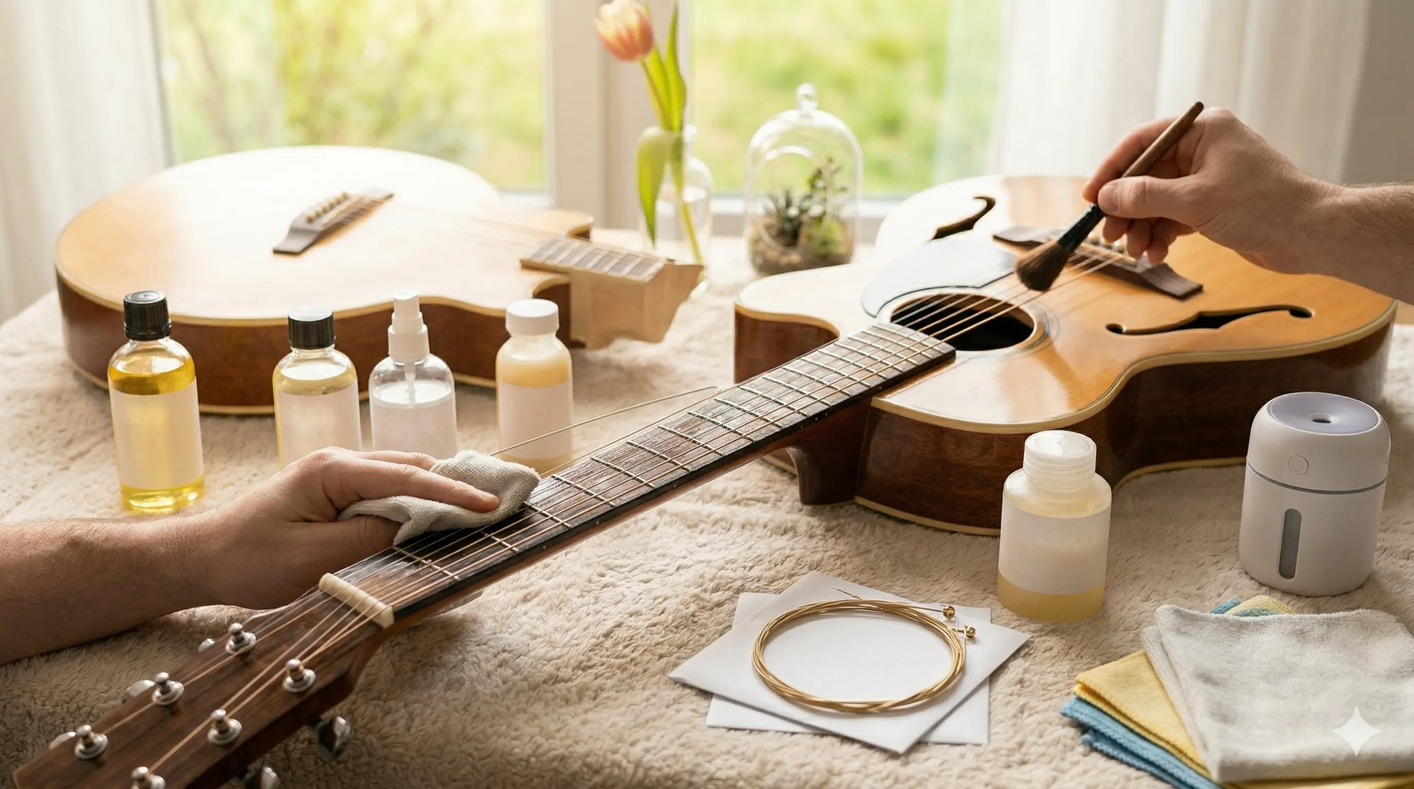 Wiosenne porządki z gitarą: Jak zadbać o instrument po sezonie grzewczym?